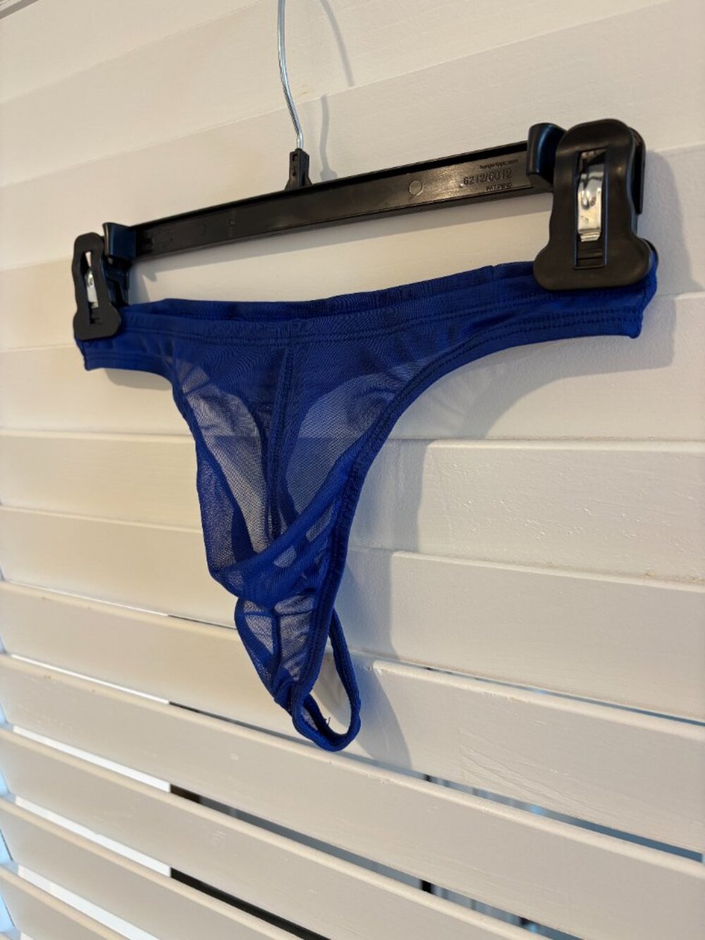 Mesh Thong -- Blue